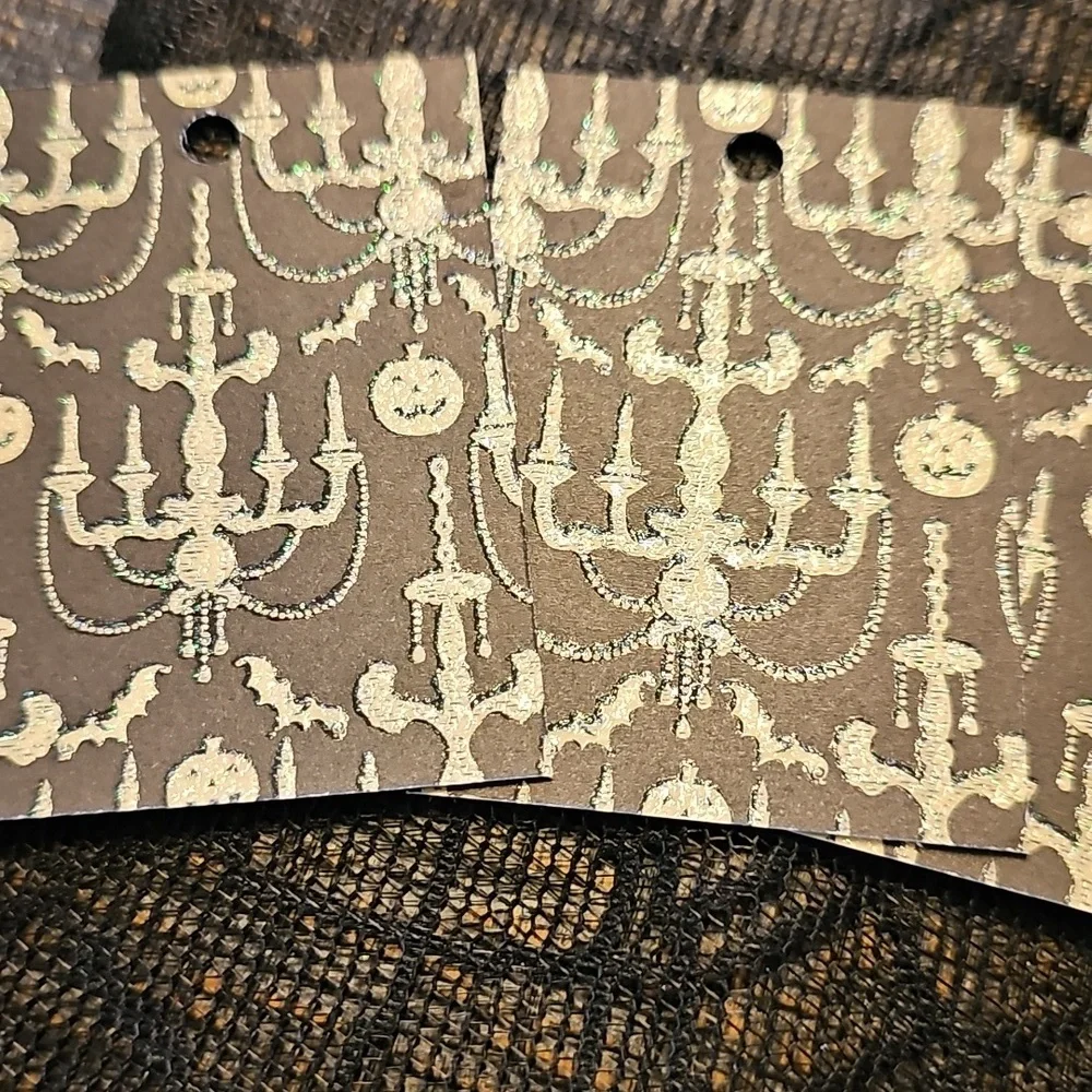 Halloween Themed Hand Cut Cardstock Gift Tags Set Of 40 2x3
